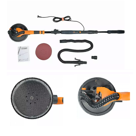 Новинка! Шлифовальная машина MAXXT СКЛАДНАЯ телескопическая, с LED подсветкой 220 V / 50 Hz, 0,71 кВт, диск 215 мм для стен и потолков MLS710EIIP