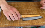 Новинка! Японский Кухонный Нож Шеф Сантоку Tojiro FUJI CUTLERY 16,5 см, сталь Mo-V, 3 слоя, рукоять полипропилен, заточка 6000 FC-1661