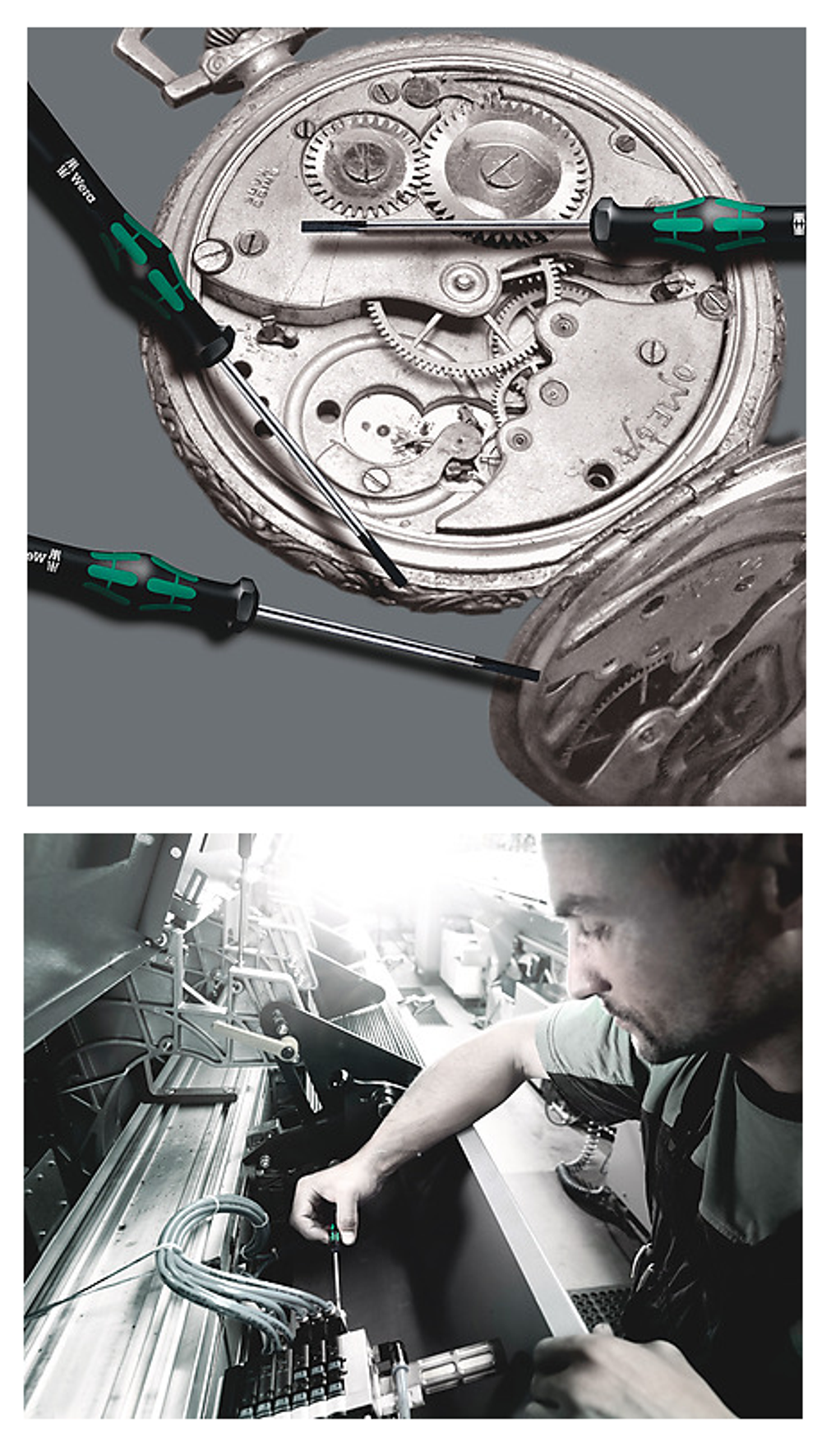 Новинка! Набор 6 предметов WERA Kraftform Micro ОТВЕРТКИ прецизионные + подставка PH 00 x 60 / 0 x 60, SL 0.30 x 1.8 для электроники, точных работ WE-118150