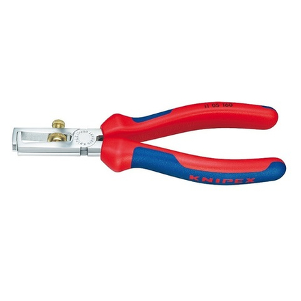 Стриппер 160 мм, d5 мм (10 мм2), пружина, хром, 2-комп ручки 11 05 160 KNIPEX KN-1105160