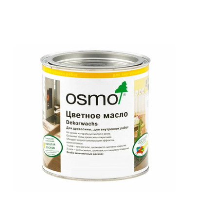Новинка! Прозрачная краска на основе цветных масел и воска Osmo 3103 Дуб светлый 0,22 л Dekorwachs Transparent для внутренних работ 10100801_2