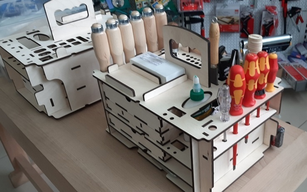 Вкладыш органайзер деревянный (подходит для систейнера Festool  SYS3 M 337) ArMa-18