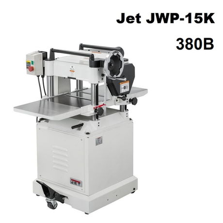 ОСЕННИЕ СКИДКИ! Рейсмусовый станок профессиональный JET JWP-15K 380В 2,2 кВт, заготовка макс. ширина 380 мм, высота 203 мм 10000283T