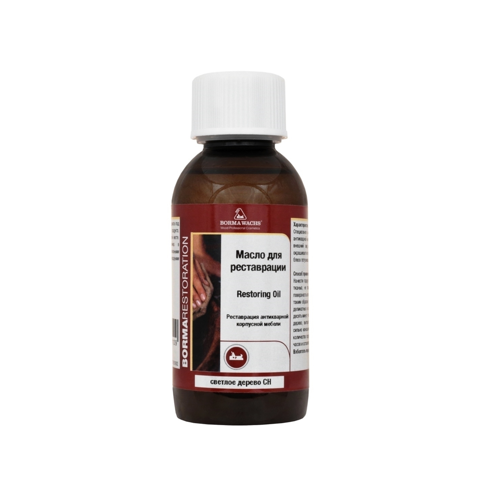 Новинка! Масло восстанавливающее для реставрации Borma Restoring Oil 150 мл цвет светлое дерево, скрывает дефекты, придает блеск, для внутренних работ 0410CH