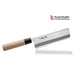 Нож японский овощной кухонный Топорик Накири Fuji Cutlery Narihira длина лезвия 160 мм, сталь Mo - V, рукоять дерево Eco-wood, заточка 9000 Tojiro FC-80