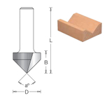 Фреза пазовая V-образная DIMAR 51 x 44,5 x 83 x 12 угол 90 1050319