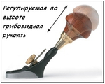 Рубанок Veritas Detail Palm Plane, 38 мм / 10 мм вогнутый внутрь 05P90.13 М00004109