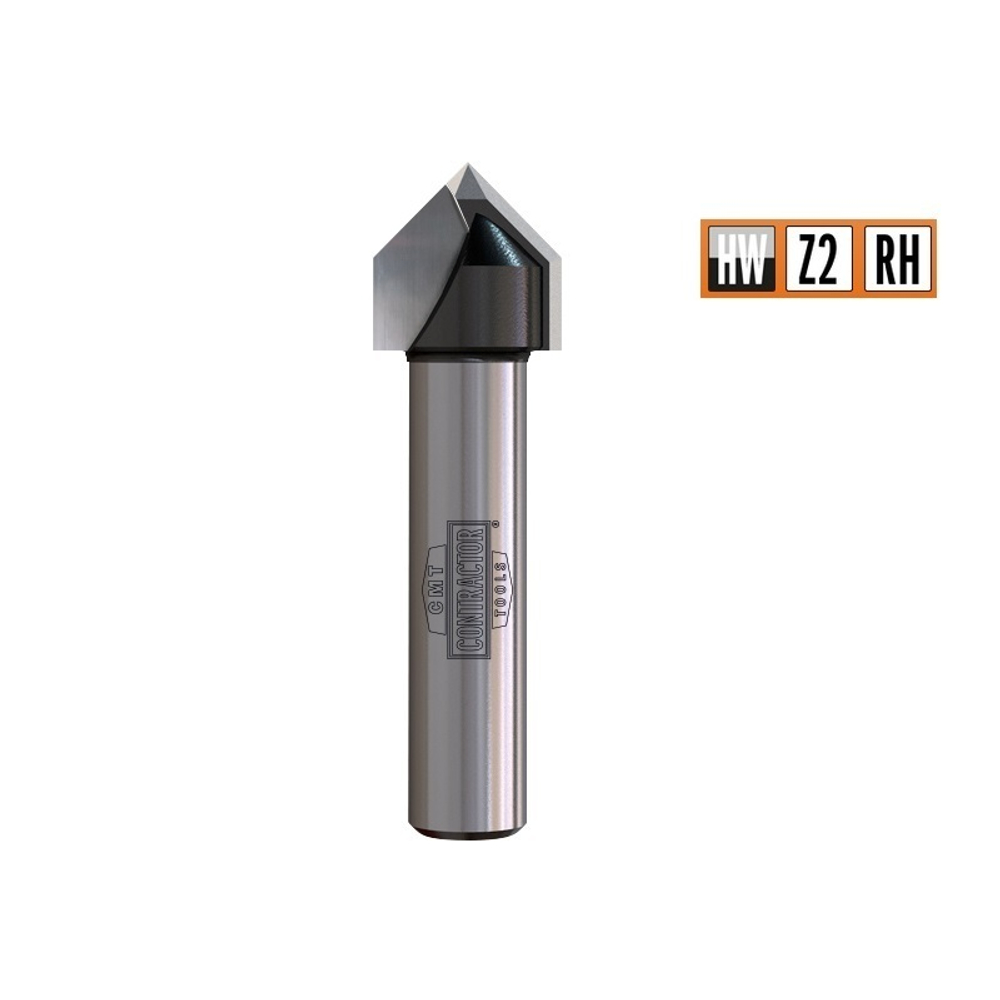 Фреза концевая Contractor гравировальная 60 градусов Z 2 HW S 8 D 11 CMT K958-110