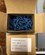 СКИДКИ ХИТ! Саморезы Blue-coating синее покрытие 2 дюйм 50 мм 200 шт. Uniqtool UTS-XML-B-200