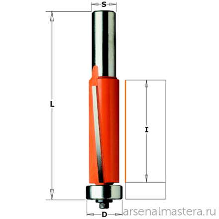 Фреза обгонная (нижн. подш.) S12 D 19 x 38,1 CMT 906.692.11