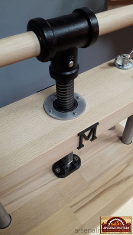 ХИТ! Винт для верстачных тисков или пресса с упором на конце винта D28 мм 330 / 165 мм York HV511 М00000679