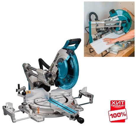 ХИТ! Торцовочная пила Makita 1,8 кВт, диск 305/30 мм с протяжкой, лазер, винт точной юстировки, глубиной распила до 363 мм LS1219L