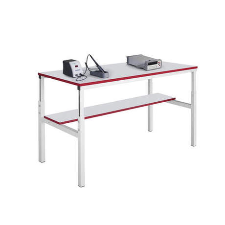 ХИТ! Стол промышленный базовый СПБ Gresson 1200 х 700 антистатическое исполнение СПБ-1200 ESD