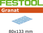 Материал шлифовальный FESTOOL Granat P 400, комплект из 100 шт. STF 80x133 P400 GR 100X 497126