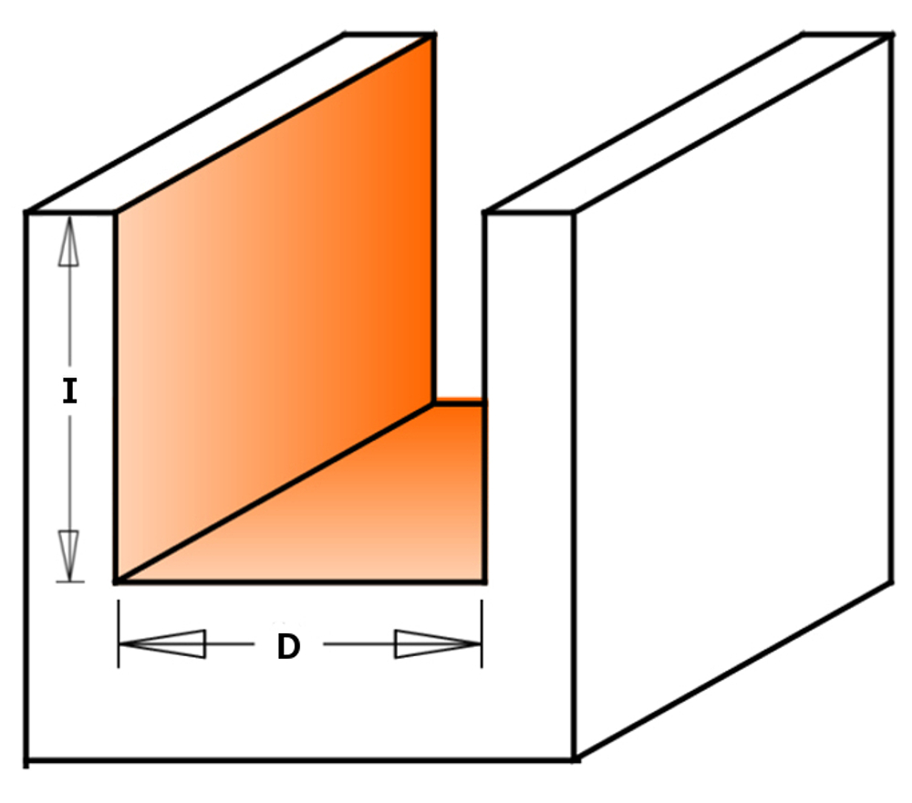 Фреза пазовая монолитная S=12 D= 6 x 19 x 60 CMT 911.560.11