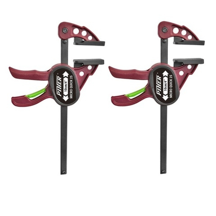 ХИТ! Струбцины 2 шт быстрозажимные Quick-Piher Micro 10 х 4 см 250 Н Piher 52015 М00016046