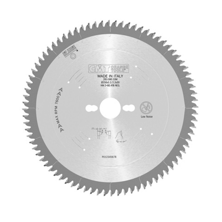 Диск пильный Ultra Fine Finishing 250 x 30 x 3,2 / 2,2 минус 2 гр 40 гр Hi ATB Z 80 CMT 283.080.10M
