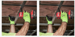 АКЦИЯ СИЗ! Перчатки защитные сигнальные Hi-Vis Cut level Хай Виз Кат Левел 5 уровень сопротивления размер XXL/11 MILWAUKEE 4932479935