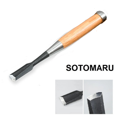 Новинка! Стамеска полукруглая японская столярная Miki Tool SOTOMARU Shirogami 12 мм М00021422