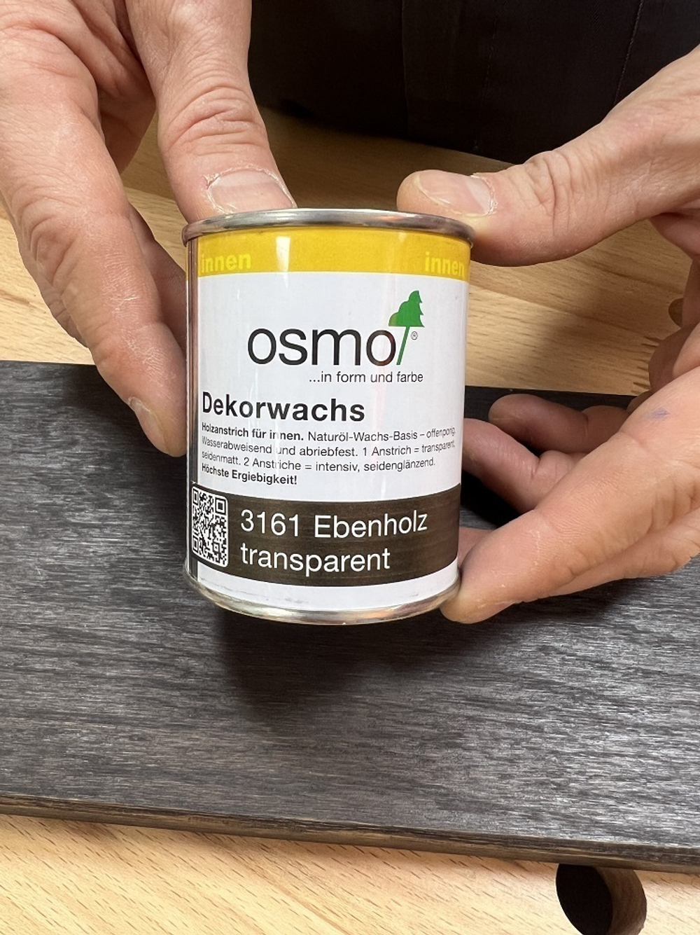 ХИТ! Цветное масло Osmo 3161 Венге 0,125 л Dekorwachs Transparent Tone для внутренних работ 10100098