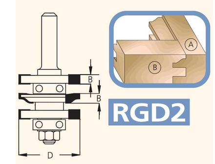 ХИТ! Фреза концевая для мебельных фасадов профиль-контрпрофиль не требует пересборки 41 x 22 x 84 x 8 WPW RGD2005