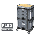 Новинка! Большой кейс - органайзер глубокий STACK PACK TKL DO с прозрачной крышкой FLEX 533242