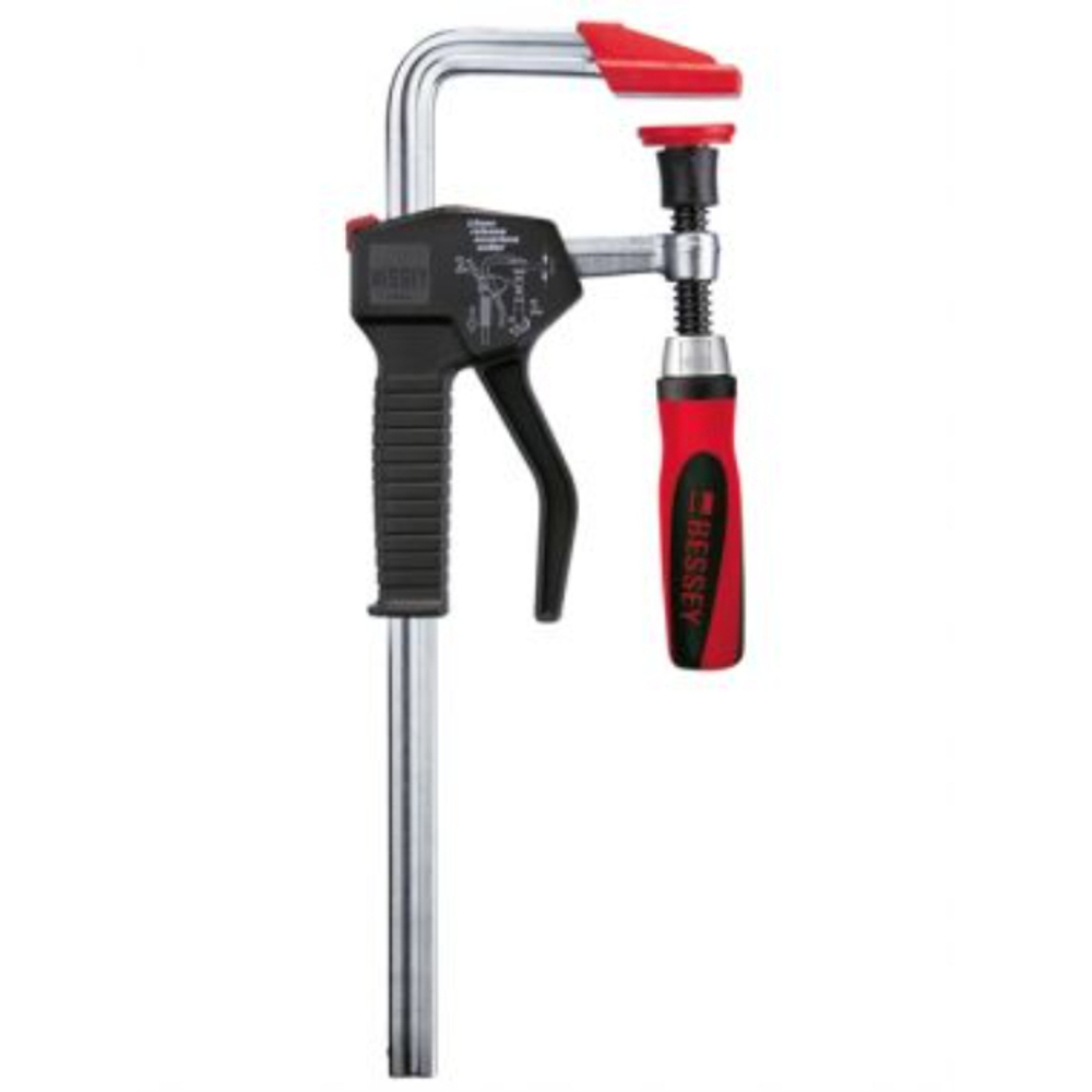 Струбцина для работы одной рукой EHZ с двухкомпонентной рукояткой из пластика BESSEY BE-EHZ30-2K