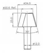 Фреза концевая цельная D34 B25 d12 DIMAR 5563489
