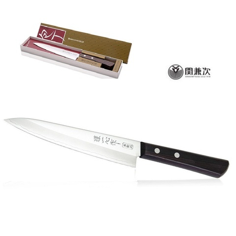 ХИТ! Нож японский Кухонный Универсальный Kanetsugu Special Offer длина лезвия 150 мм сталь AUS-8/SUS410 3 слоя рукоять розовое дерево заточка 5000 Tojiro 2002