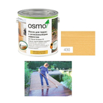 ХИТ! Масло для террас и лестниц с антискользящим эффектом Osmo 430 бесцветное шелковисто-матовое 0,75 л Anti-Rutsch Terrassen-Ole для наружных работ Osmo-430-0,75 11500074