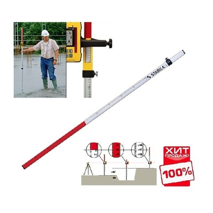ХИТ! Нивелирная рейка 0,8 - 2,4 м NL STABILA 07468
