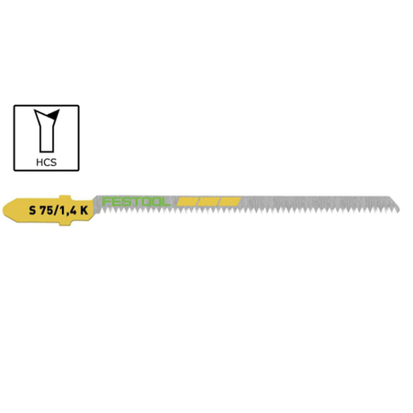 Пилки для лобзика 5 шт. FESTOOL S 75/1,4 K/5 204267