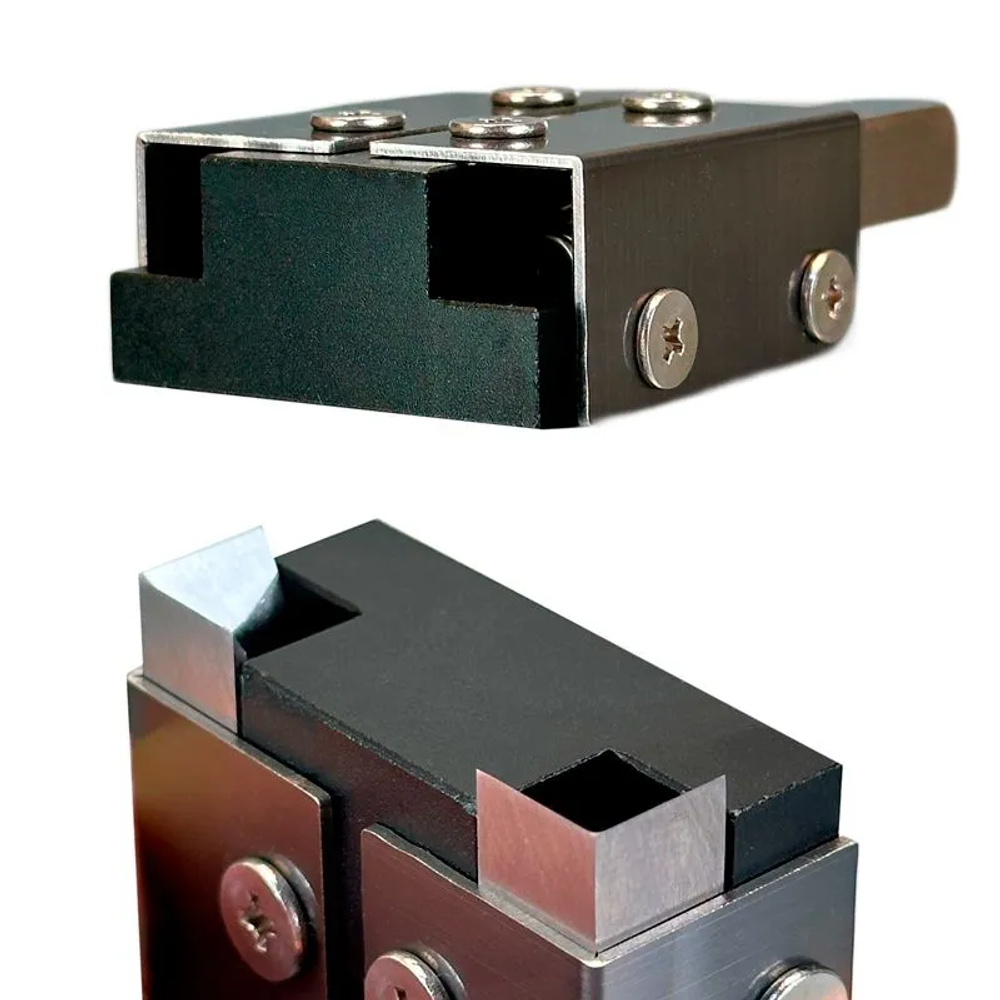 Новинка! Стамеска угловая Uniqtool Premium 69 x 45 x 21 мм двухсторонняя 2 ножа UTD0050