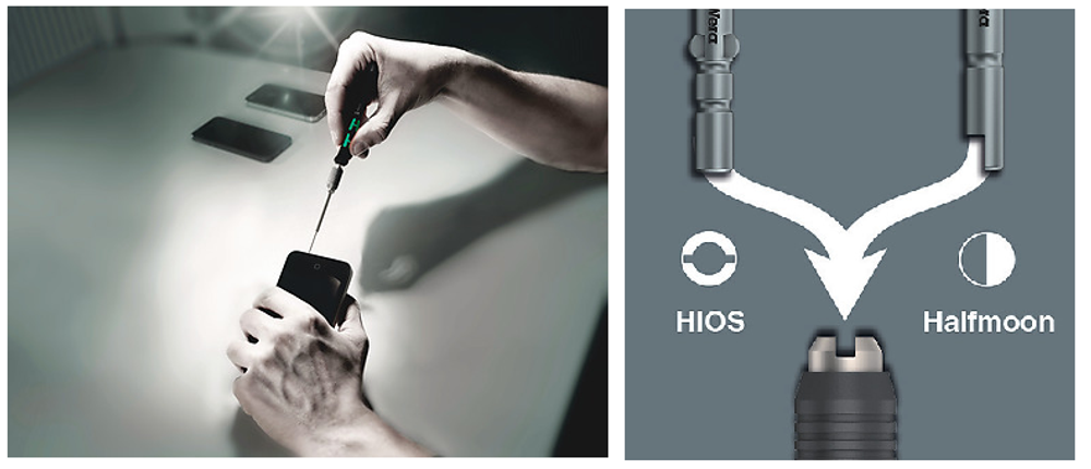 СКИДКИ НА MAXIМУМЕ! Отвёртка - битодержатель WERA 1013 Kraftform Micro 97 мм, для бит с шестигранным хвостовиком 4 мм Halfmoon и 4 мм HIOS WE-051276