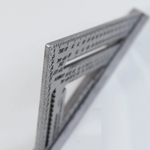 ХИТ! Угольник оригинальный метрический 250 мм для плотника и столяра Metric Speed Square Sw-250 с русской книжкой - инструкцией с Черной разметкой Swanson MT202-BLK