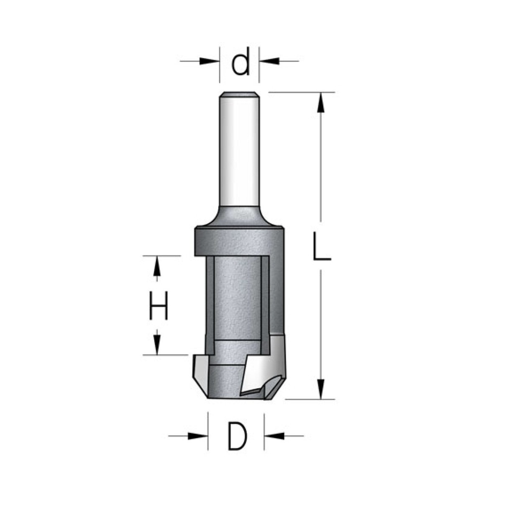 Новинка! Сверло для изготовления пробок WPW D12 L61, хвостовик 8_S MN12005