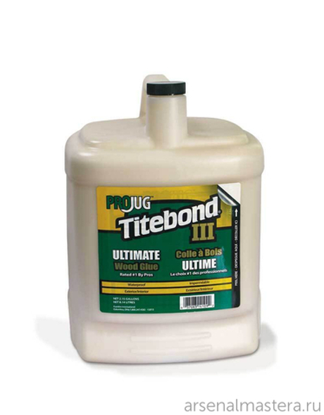 Клей повышенной влагостойкости Titebond III Ultimate Wood Glue 14109 кремовый 8,14 л