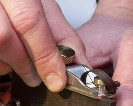 ХИТ! Рубанок оборотный металлический 60 х 22 мм лезвие 16 мм для строгания маленьких деталей, судомоделистов ПЕТРОГРАДЪ М00023172