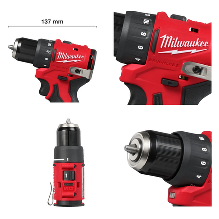 Легкий старт: Аккумуляторная Дрель - шуруповерт M12 BLDDRC-0 MILWAUKEE 4933499683