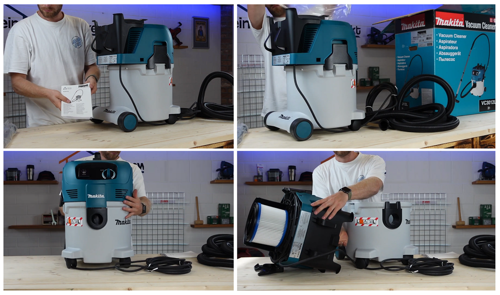 Новинка! Пылесос профессиональный строительный Makita VC 3012L 1,5 кВт 24/19 л, L-класса, для сухой и влажной уборки. Может работать в паре с электроинструментом мощностью до 2400 Вт VC3012L