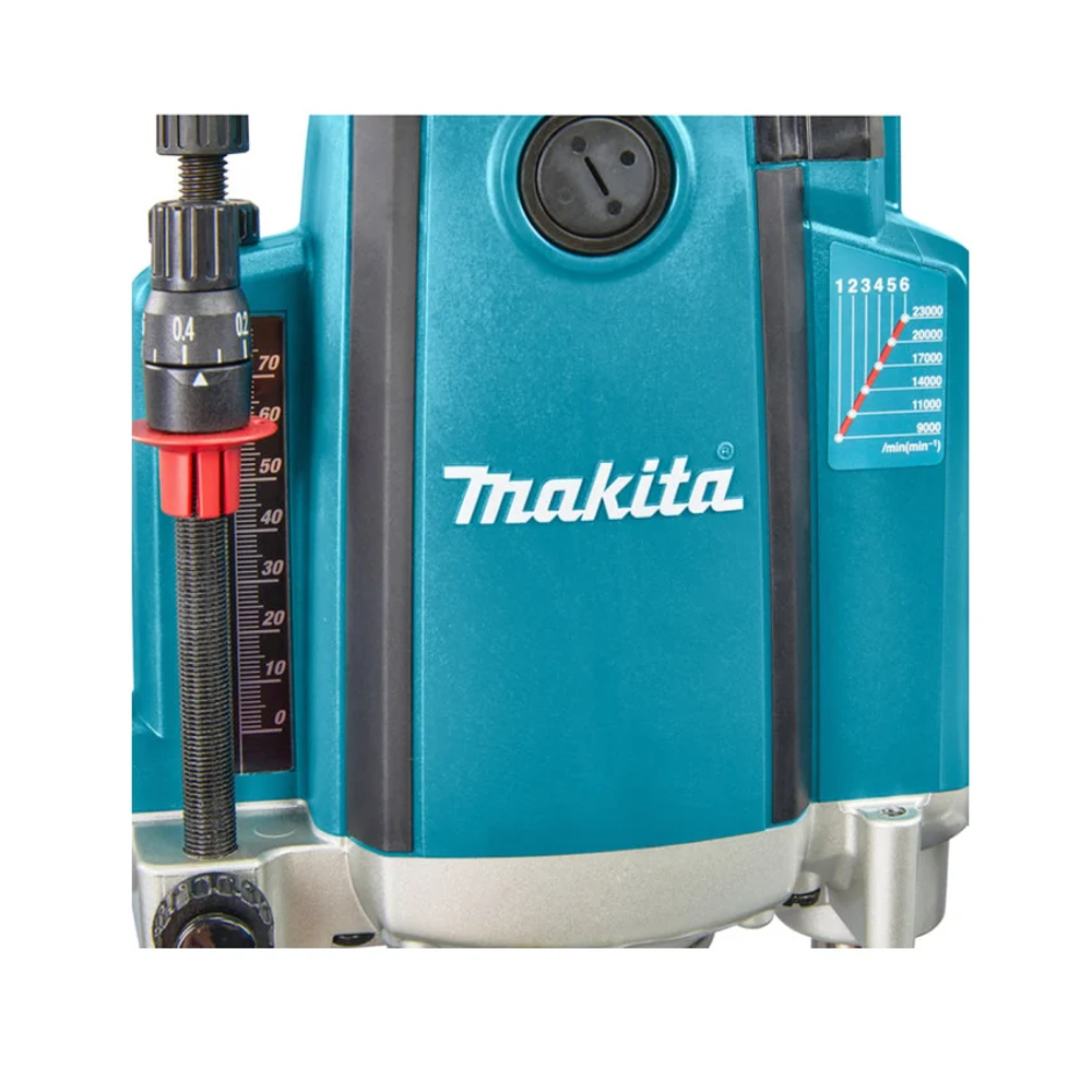 Новинка! Фрезер погружной сетевой мощный Makita 2,1 кВт, 9000-22000 об/мин, для вырезания пазов и выемок в дереве, гипсокартоне, композитных материалах RP2303FC02
