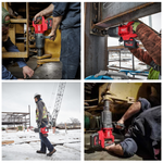 Новинка! Набор в кейсе M18 FUEL ONEFHIWF1DS-121C: Аккумуляторный высокомоментный ударный гайковерт MILWAUKEE ONEFHIWF1DS-0 1'' с D - образной рукояткой (укороченный) FORGE, Аккумулятор FB12 12 Ач, Зарядное устройство М12-18 FC 4933499253