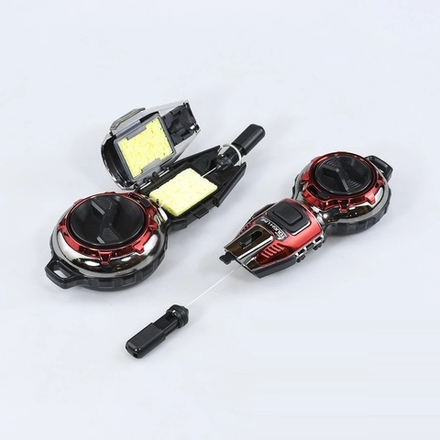 Новинка! Отбивка строительная чернильная 15 м, автовозврат шнура, красный металлик Shinwa М00021647