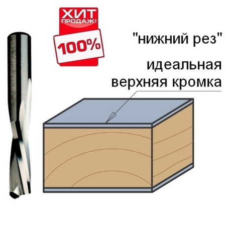 ВЕСНА СКИДКИ ХИТ! Фреза спиральная монолитная 8 x 42 x 90 Z2 S8 RH CMT 192.082.11