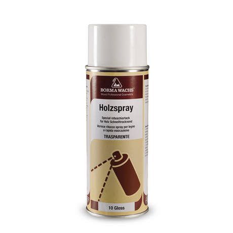 СКИДКИ ХИТ! Лак спрей акриловый Holzspray 40 процентов блеск 400 мл для внутреннего и наружного применения Borma 0614