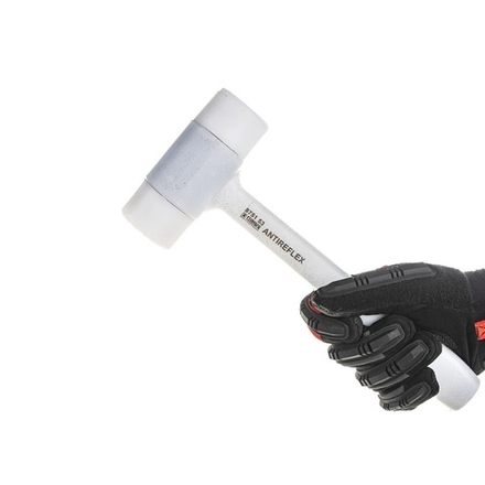 Новинка! Молоток с ручкой ANTIREFLEX, белый боек  l 310 мм, 624 гр NAREX 875153