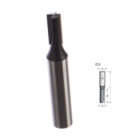 Фреза пазовая D 5 B 12 хвостовик 8 WPW HP21055