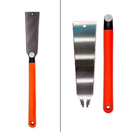 ХИТ! Ножовка японская чистовой рез двусторонняя, полотно 230 мм толщина 1,2 мм Uniqtool UTJS01