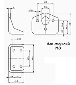 Новинка! Прижим (упор) Piher Toggle Clamp Push-Pull сила прижима 1300Н (130 кг) M8. Прижимное устройство с открытым зажимным рычагом М00006374