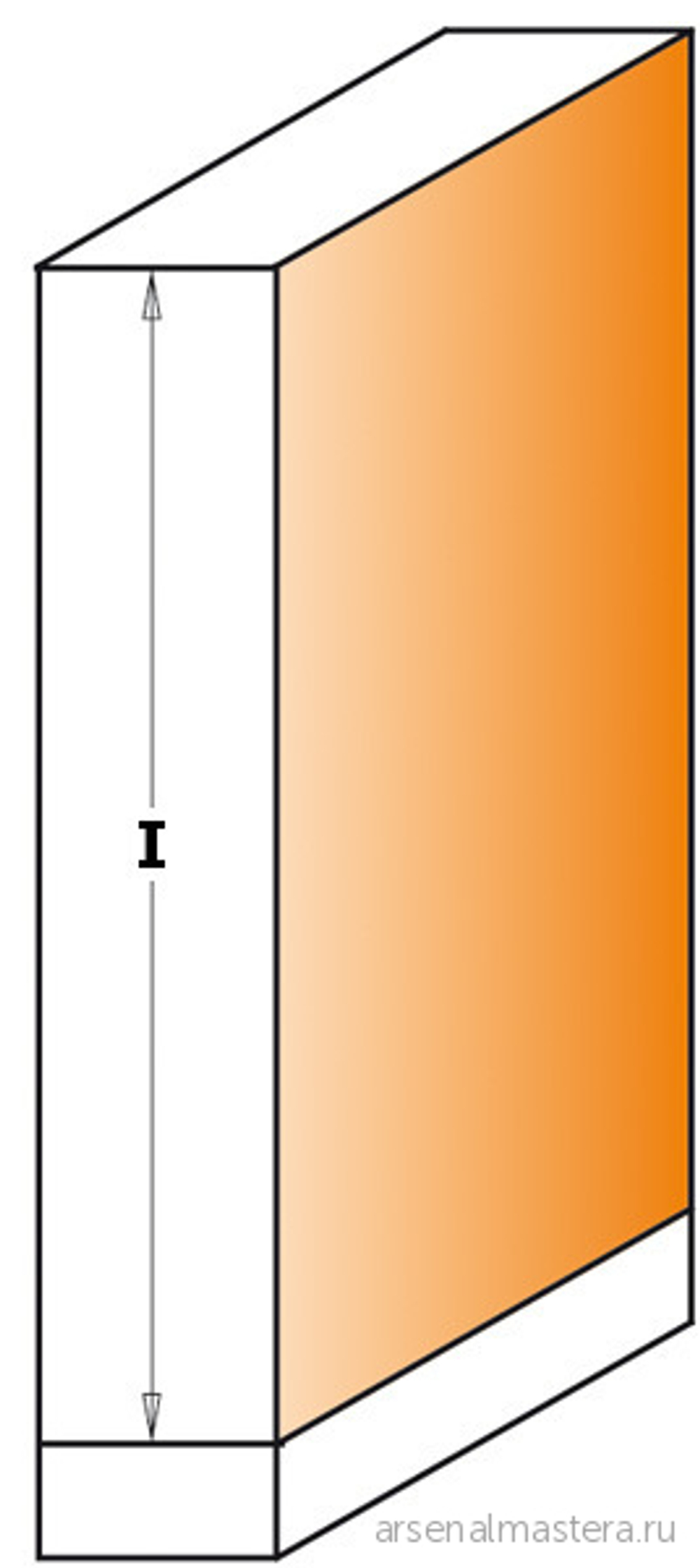 Фреза обгонная (нижн. подш.) S12 D 19 x 25,4 CMT 906.691.11